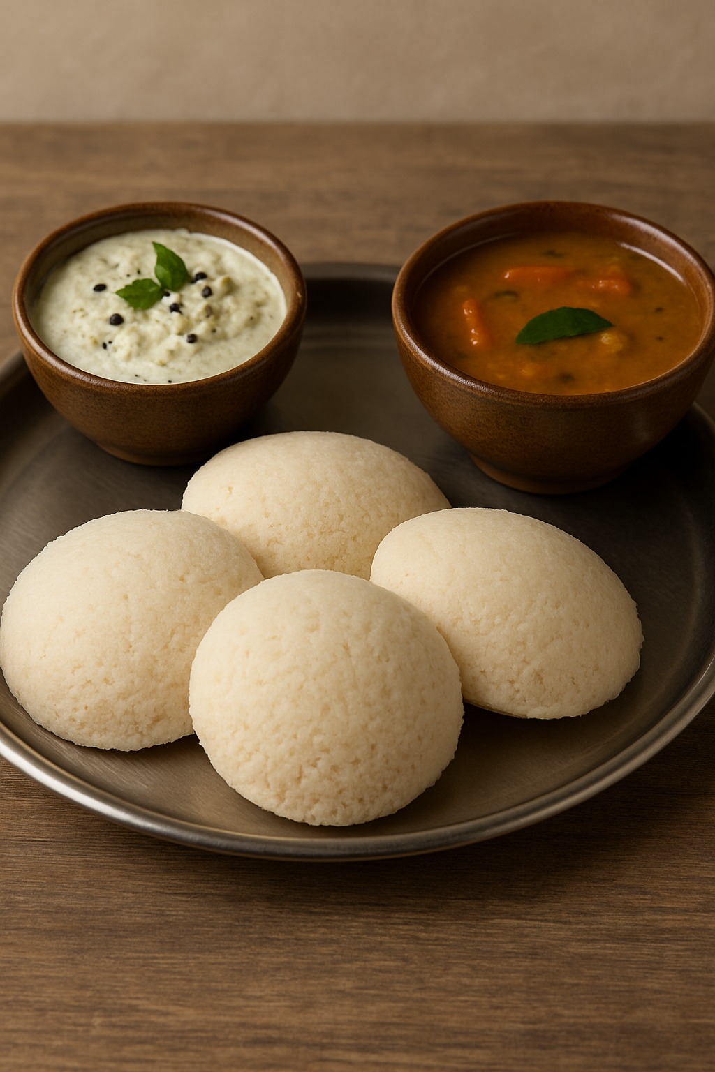 Idli - 3 in Plate